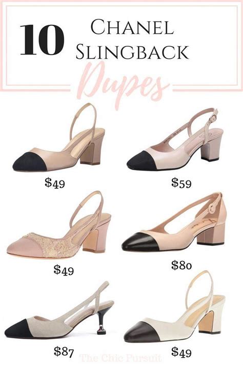 chanel two tone shoes dupes|chanel slingback price euro.